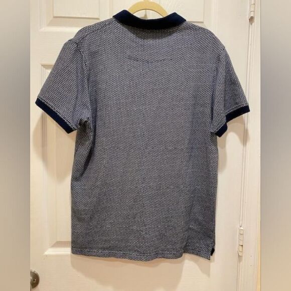 Peter Werth London Union Polo Shirt,  sz M, navy & white. - Picture 2 of 3
